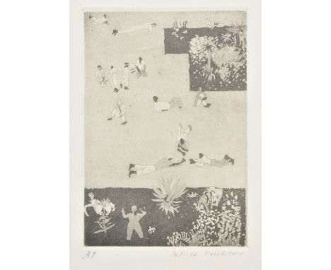 *Procktor (Patrick, 1936-2003). Municipal Gardens, Johannesburg (from the South African Suite),  etching with aquatint on wov