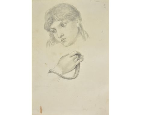 *De Morgan (Evelyn, 1855-1919). Sketchbook of figure studies, numerous drawings on 24 card leaves, mostly on rectos and verso