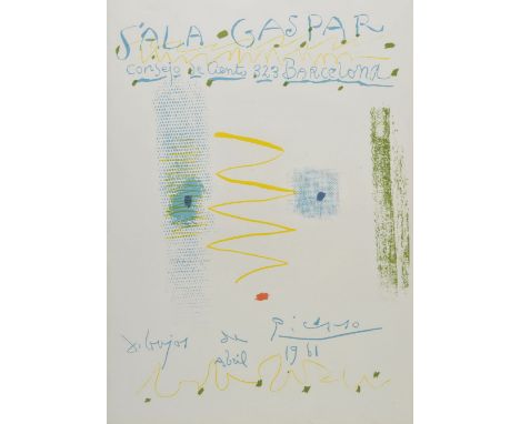 *Picasso (Pablo, 1881-1973). Sala Gaspar, Dibujos de Picasso, Barcelona, Abril 1961, & Sala Gaspar, Pintura-Dibujo-Grabado, B
