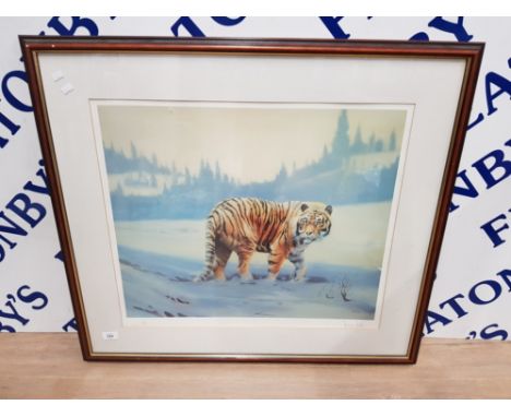 A LIMITED EDITION SIGNED PRINT AFTER SPENCER HODGE NO 344/50054 X 63CM