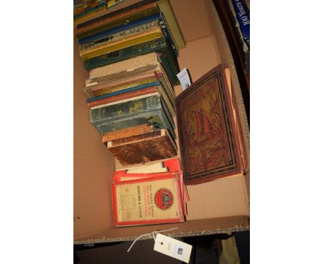 An early 20th Century scrap book depicting children and animals; ordnance survey maps; children's books to include "Under the