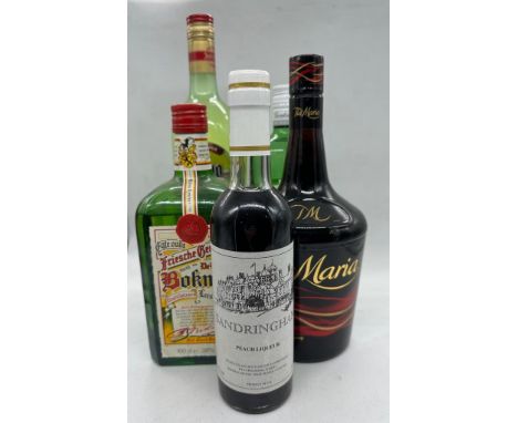 A selection of spirits to include: Gordons Gin, Tia Maria, Margarita Mix, Peach Liqueue, Bokma.