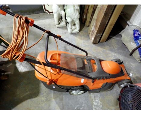 Flymo Chevron 34VC lawnmower. All electrical items in this lot have been PAT tested for safety and have passed. This does not