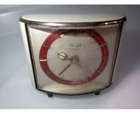 Boxed Keinzle travel alarm clock, H: 55 mm. UK P&amp;P Group 1 (£16+VAT for the first lot and £2+VAT for subsequent lots)