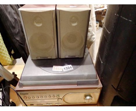 Steepletone SM399R turntable, CD, Radio, USB, MP3 system, tested and working. All electrical items in this lot have been PAT 