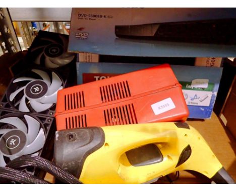 Mixed electrical items to include Panasonic DVD player. All electrical items in this lot have been PAT tested for safety and 