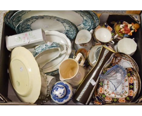 Ceramics - a Rothsay part dinner service, including meat platter, sauce boat, etc; a St Michael tea service including side pl