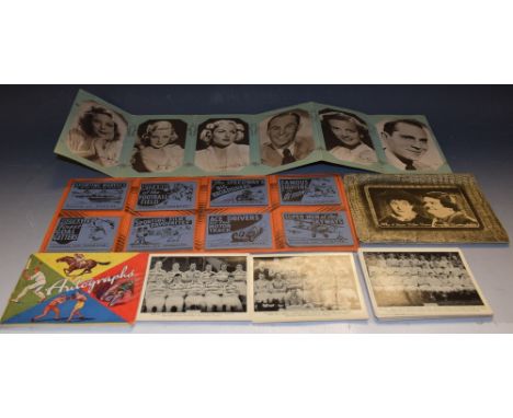 Film & TV - photographic postcards inc Gracie Fields, Laurel & Hardy, Tim Macoy, Gary Cooper, Jean Arthur, Spencer Tracy, fol