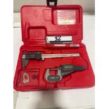 Electronic Caliper: 0-6" (.0005"/.01mm) with CR2032 Battery • IP54 Electronic Micrometer: 0-1"/ 25mm