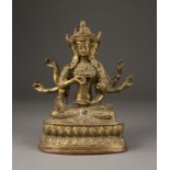 EINE SITZENDE FIGUR VON MARICI AUS BRONZE