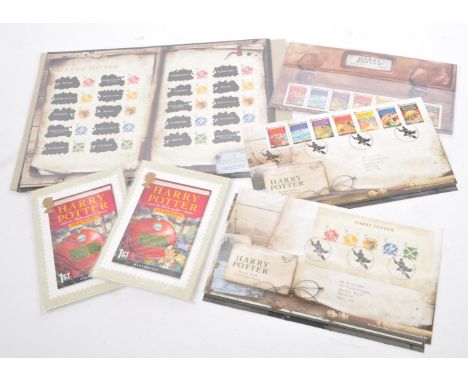 A collection of UK Royal Mail &amp; unfranked postage stamps - first day covers, presentation pack and postal cards. To inclu