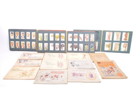 A collection of vintage 20th century Wills's cigarette cards. Including, Our King and Queen, Wild Flowers, Bird and their you