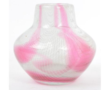 Milos Pupitel &amp; Rudolf Schwedler - Harrachov Glass - A mid 20th century circa 1950s Czech glass vase. The vase being of s