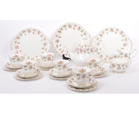 Royal Albert - Winsome - A vintage 20th century Royal Albert bone china tea service in the Winsome pattern. The tea service c