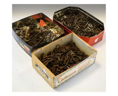 Large collection of antique and vintage keys   Condition: 