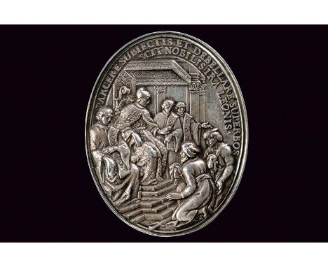 dating: late 17th Century provenance: Venice, Replica of the famous medal struck at the Nuremberg mint in 1687, Opus Georg Ha