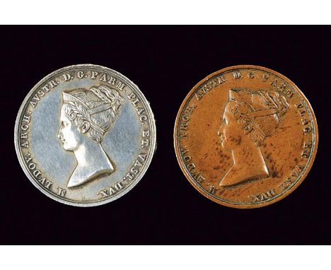 dating: 1816 provenance: Duchy of Parma, On the obverse, a head (left) with the inscription 'M. LUDOV. ACH AUSTR. D. C. PARMA