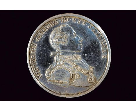 dating: 1781 provenance: Sardinian Kingdom, Made of silver. On the obverse, bust (right), on the border “VICTORIVS AMEDEVS II