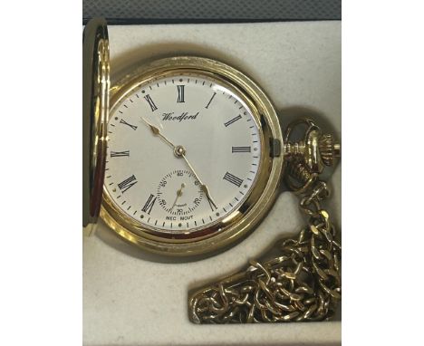 Woodford pocket watch & chain 