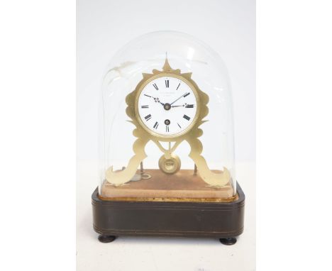 F.L Hausburg Paris early 20th century mantle clock with glass dome - Glass dome A/F