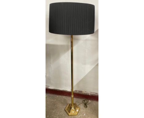 A brass standard lamp 