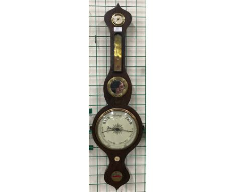 A 19th Century rosewood banjo barometer 