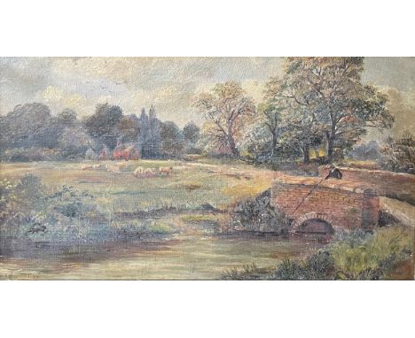 A. Ashworth (late 19th Century), countryside landscape, oil on canvas, framed, dated 1894