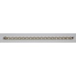 1 Damenarmband GG/WG 18ct. lt. Zertifikat 1994: Juwelier HOHENBERGER, mit Brillanten zus. 1,2ct. if