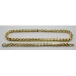 1 Set: Armband und Kette je GG 18ct. je FOPE, min. Tsp.