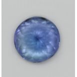 1 loser Stein lt. gemmologischem Institut: Tanzanite 5,1ct. natural inclusion (s), ausgestellt 2024