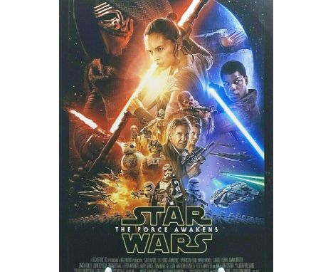 Star Wars - JJ Abrams (Director) - autographed 8x10" promotional poster photograph promoting The Force Awakens. Signed in gol