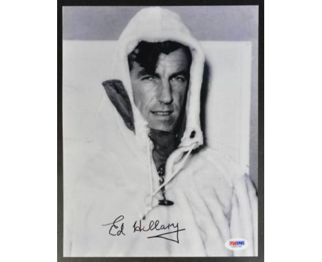 Estate of Dave Prowse - Sir Edmund Hillary (1919-2008) - Everest Conqueror - autographed 8x10" photograph signed by Ed Hillar