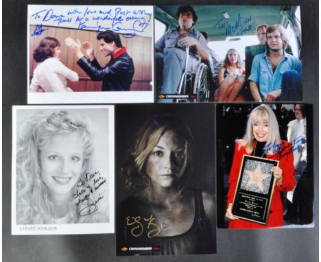 Estate of Dave Prowse - Autographs - Actresses - a collection of x5 autographed 8x10" (and larger) photographs from various a