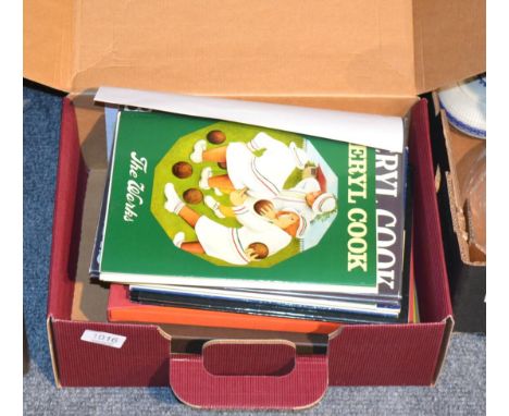 Six Beryl Cook first editions, the works published 1978, signed in ink, together with two folio society first editions, The L