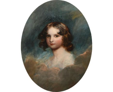 Follower of Sir Thomas Lawrence Portrait of The Hon. Reginald Algernon Capell (1830-1906), as a boy Oil on canvas, oval 66.9 