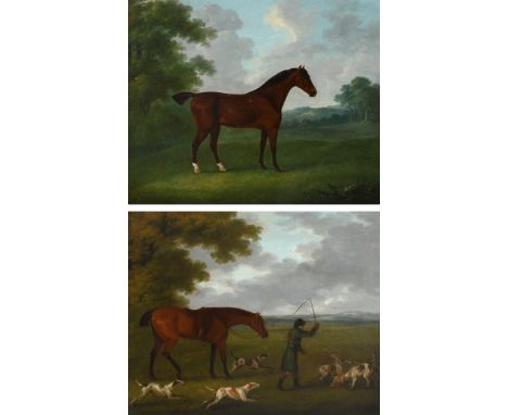 John Nost Sartorius (1759-1828) Portrait of a bay hunter in a landscape; The kill Two, the former indistinctly signed and dat