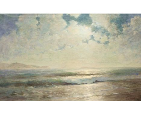 Sosnovsky, Arseni (Russian) (1865-1967), a seascape at dusk, oil son canvas, signed and dated 1928, framed, 72cm by 115cm