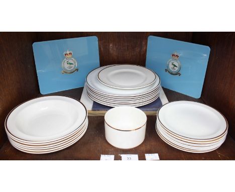 SECTION 33. A matched set dinner service comprising of twenty-three pieces and including items by 'Grindley,' Burgess and Lei