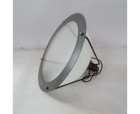 A Hoxton industrial pendant light, by Pure White Lines, D42cm 