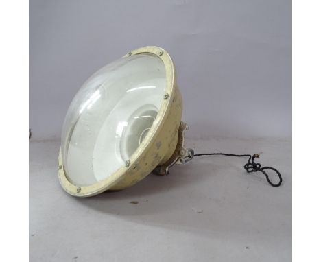 A Vintage industrial style ceiling light, with label for Veritys (Maxlume) Ltd, 44cm 