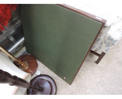 A vintage folding card table