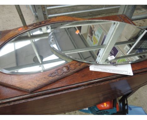 Two vintage wall mirrors