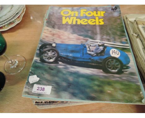 A selection of vintage On Four wheels motoring magazines
