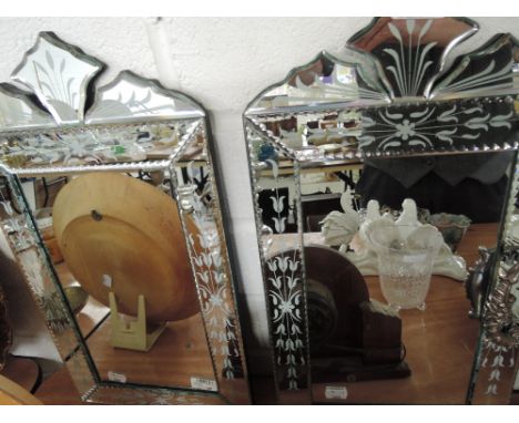 A pair of vintage style mirrors