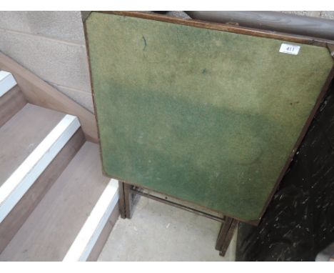 Two vintage folding card/picnic tables