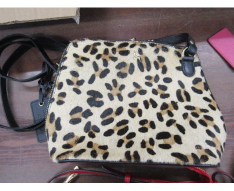 Ashwood leopard print hand bag&nbsp;genuine leather