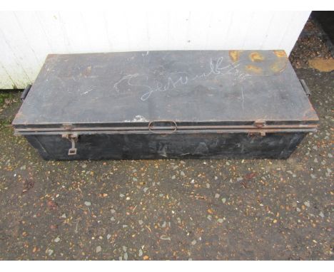 Metal military trunk