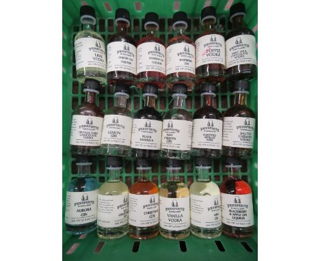 18 Fen Spirits miniatures inc Gin, Vodka, Rum etc