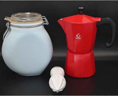 Kitchenalia to include Nigella Lawson Storage Jar, Villeroy and Boch Lemon Squeezer and Forever Super 6 Cup Espresso Pot