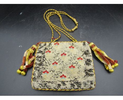 small tapestry embroided evening bag Victorian?